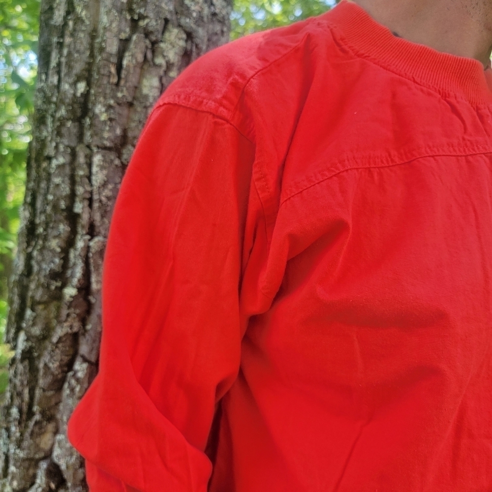 VTG 80s Bugle Boy Coral Long Sleeve Shirt‎ - Picture 3 of 5